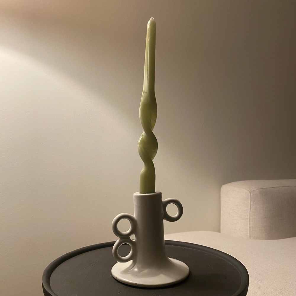 Vintage Stoneware Candle Holder